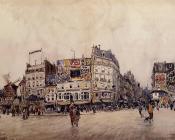 弗兰克 博格斯 : The Moulin Rouge and the Rue Lepic as Seen from the Place Bl